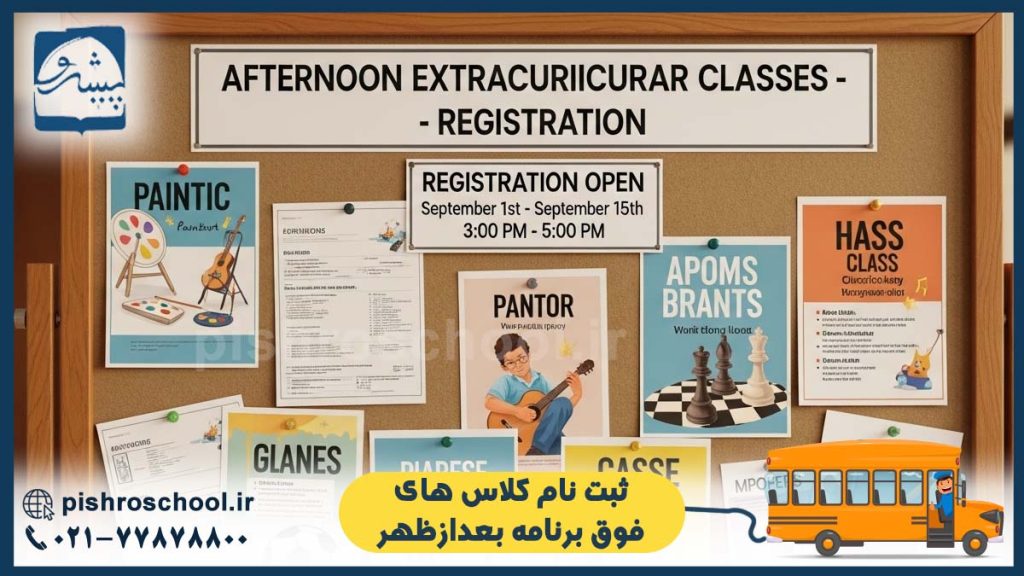 تصویر شاخص ثبت نام کلاس های فوق برنامه بعدازظهر