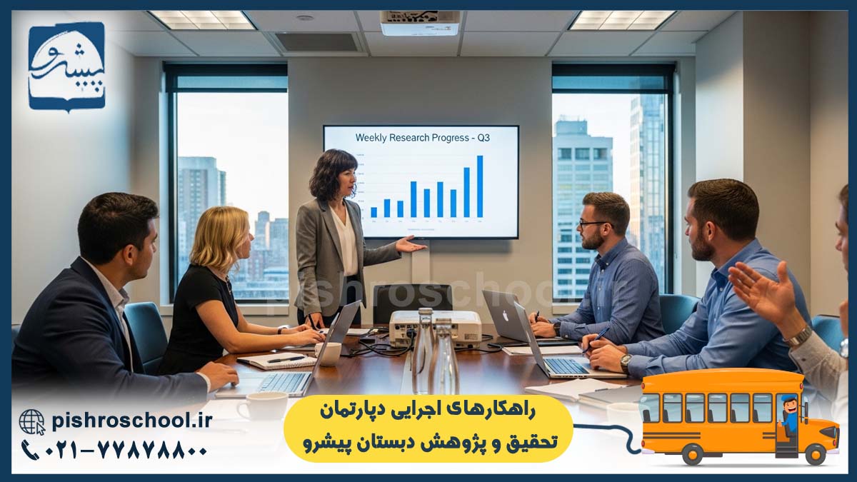 راهکارهای اجرایی دپارتمان تحقیق و پژوهش دبستان پیشرو